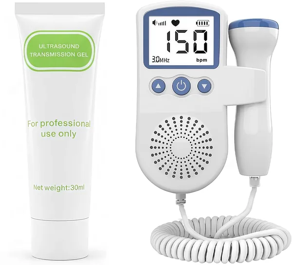 Gel for Doppler Monitor - Heartbeat Monitor Pregnancy - Baby Movement for Mother-to-be, Doppler Accessories for Home Use Only(Light Blue)