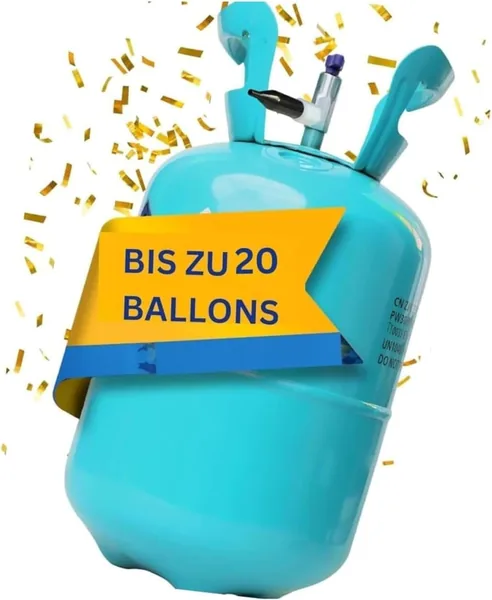 STAHLMANN Ballongas [f r 20 Luftballons]- Helium Balloon Gas f r bis zu 20 Luftballons