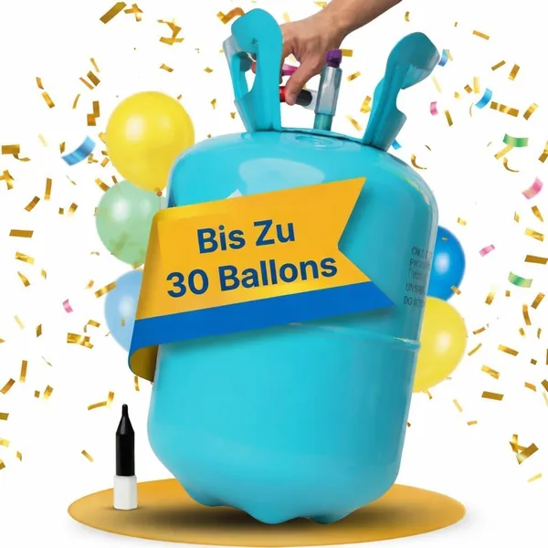 Stahlmann Helium Balloon Gas (30 Balloons) - Helium Gas Bottle Small