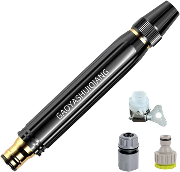 High Pressure Hose Nozzle,Handheld Adjustable Spray Patterns Watering | Power Nozzle for Garden Hose | for Outdoor Outside Home House Lawn Yard Watering Plant