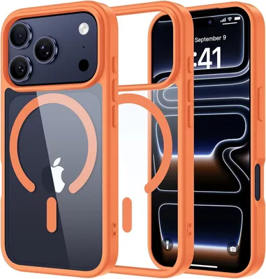 حالة مغناطيسية Grabist لـ iPhone 17 Pro Max، متوافقة مع MagSafe، إطار مضاد للصدمات TPU، حماية عسكرية درجة، مضادة للماء - أفضل سعر