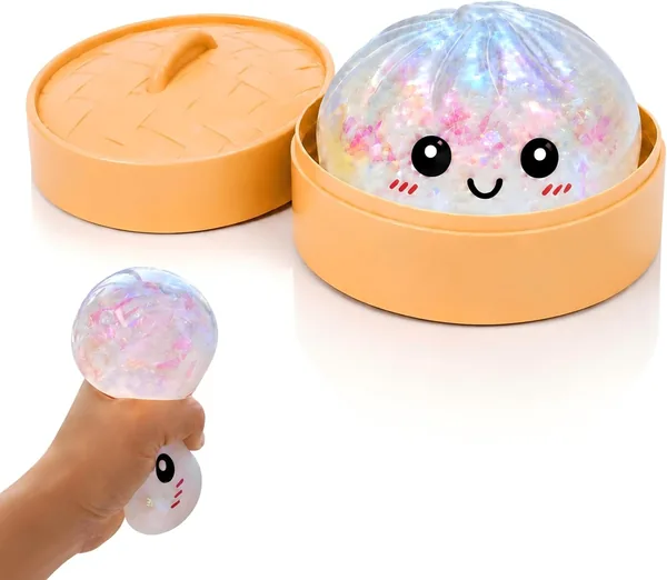 Binkahui Rainbow Mystery Dumpling Squishies with Steamer Box