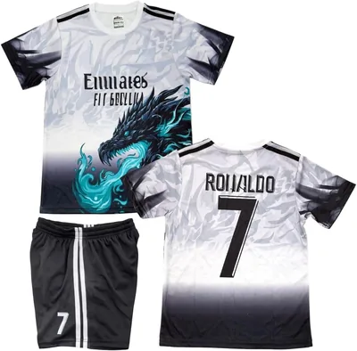 Madrid RO'NALDO #7 Dragon Jersey - Kids/Youth Soccer Uniform Best Deal