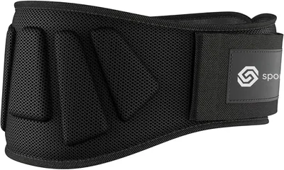Cinturón de Pesas Sportisimo | 15 cm Soporte Lumbar de Nylon con Hebilla Autoajustable | Ideal para Sentadillas, Peso Muerto y Levantamiento