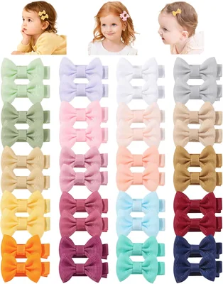 Dooboi 40 Pcs Mini Bow Clips para Bebé, 1.45 pulgadas, Rebajas del 5%
