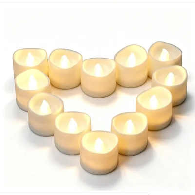 24 Pack Flameless Candles - Tea Lights LED Battery Operated Best Deal