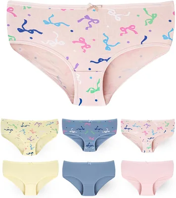 YOLO Women's High Waist Cotton Panties, 6-Pack, Best Deal