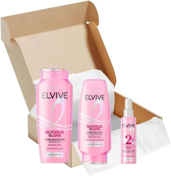 L'Oréal Elvive Glycolic Gloss Hair Bundle, 18% Off
