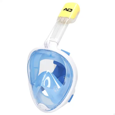 Máscara de buceo activa Aqua Sport con soporte para cámara, visión de 180°, anti-niebla y anti-fugas, tubo respiratorio ajustable, silicona