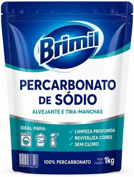 Percarbonato de Sódio 1kg: 22% de Desconto - Removim Manchas Biodegradável para Roupas