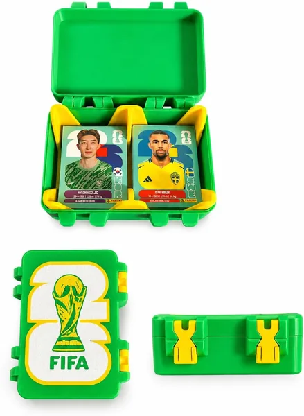 Porta Figurinhas Caixa Tema Copa do Mundo 2026 Brasil com para Cole
