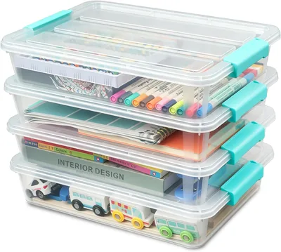 EOENVIVS Stackable Clear File Boxes - Best Deal