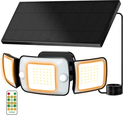 intelamp Warm White Solar Security Light Best Deal