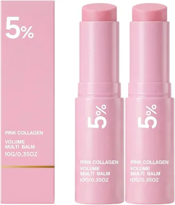 2 stk Calcium Multi Balm Stick - All-in-One Care med Kolagen, Volufiline och NAD+, Hydrerande och Firande
