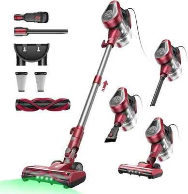 Vexilar C8 Aspirapolvere con filo 70KPa 2 Livelli LED 5 in 1 Verticale, Cavo 7m, Ultra-leggero - 20% Off