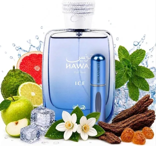 HawasIce Eau de Parfum 100ml - Perfume Hombre Fresco Acu tico y Duradero