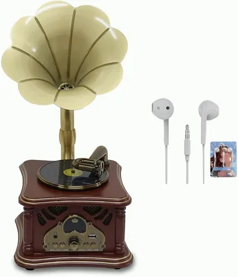 Pure Oak Gramophone Record Player - Best Deal