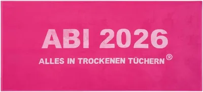Egeria ABI 2026 Badetuch Pink Gewebt 75 x 180 cm, Abitur Strandtuch aus 100% Baumwolle, Saugfähig & Weich, Geschenk für Hochschulabschluss - Best Deal