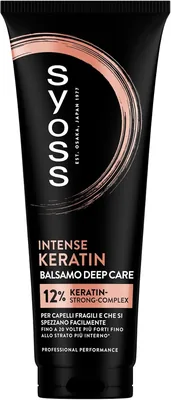 Syoss Deep Care Intense Keratin Conditioner 250ml, Complesso Fortificante al Keratina del 12%, Per Capelli Fragili e Facilmente Spezzati - Best Deal