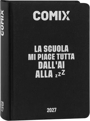 Comix - Diario Quotidiano 2027, 16 Mesi, Copertina Rigida, 576 Pagine con Illustrazioni e Fumetti, Perfetto per Ragazzi e Ragazze, Formato Mini 4.3 x 6