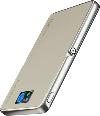 MATECH Qi2 モバイルバッテリー、MagSafe、小型、超薄型（0.3インチ（8.5mm）、5,000mAh） (Apple Watch充電器/MagSafe対応)