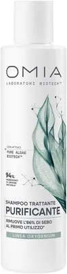 Shampoo Oxygenium Purificante Omia Biotech per Capelli Grassi, Regola e Rimuove il Sebo al Primo Uso, Capelli Leggeri - Best Deal