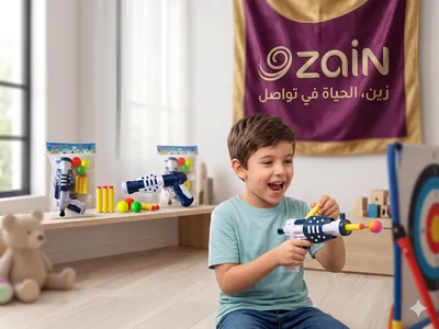 زاين: مسدس لعبة مزدوج الفعل - إطلاق السهام الرغوية الملونة