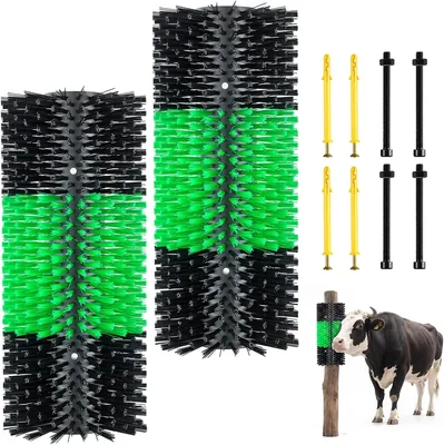 VEVOR Massagborste 43x19 cm, 2 st. inkl. Skruvar, Ryggklåda & Vårdsskrappning Best Deal