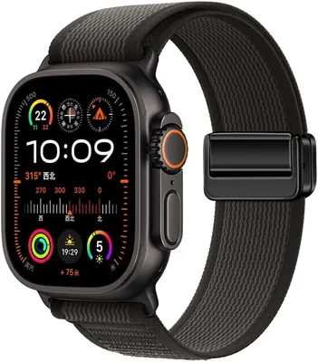 حزام مغناطيسي من النايلون لجهاز Apple Watch Ultra بحجم 49 ملم - مناسب لسلسلة 11/10/9/8/7/6/5/4/SE Loop Trail - أفضل صفقة