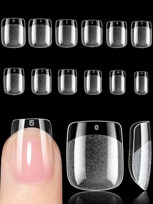 XIAOHEBAN Nagelspjärn Kort Kval 12 Storlekar, 240 Stk. Kort Fyrtio Nagelspjärn Före Buff, LosaNagelspjärn Für Naglar