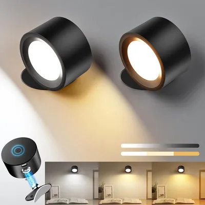 LED Wall Light Battery Operated - 3 Color Temps & Dimmable Best Deal