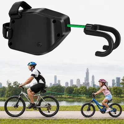 SKNC Retractable Bike Tow Rope - Barre de traction pour vélo enfant