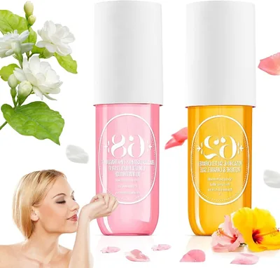Spray per Corpo e Capelli Donna, Profumo Leggero 2 Pezzi, 90 ml | Fragranza Fruttata Quotidiana