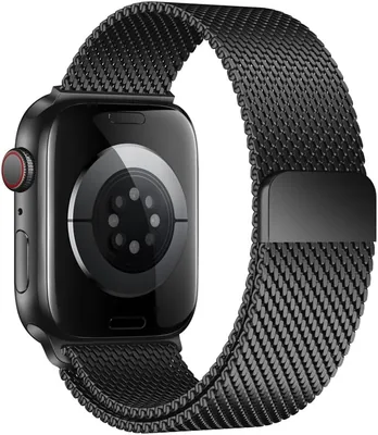 Magnetic Loop Strap for Apple Watch, Stainless Steel Mesh Band 44-49mm