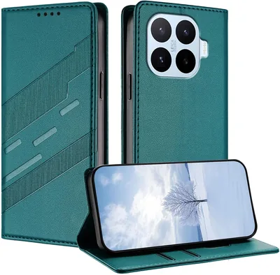 TAUYN Ledarcase med Magnetisk Folio Case för Xiaomi 17T Pro, Premium PU/TPU Shockproof Ledarcase med [Kortfällare]
