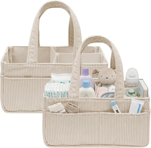 ATopoler 2 Pcs Nappy Caddy Organiser