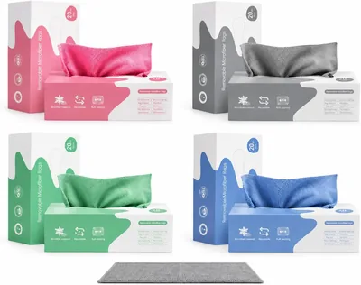 HANORA HOME Extractable Microfiber Cleaning Cloth Roll 20 PCS Random Colors - Best Deal