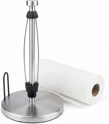 Elevia Paper Towel Holder - Stainless Steel Stand with Non-Slip Base, Best Deal