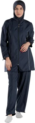 Burkini Modest Swimsuit Half Length Full Sleeves with Hijab - Best Deal