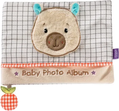 Álbum de Fotos Fehn Capybara para Bebés - Descubre, Explora y Siente - Memoriza Rostros y Aprende Nombres con Libro de Fotos de Tela - Para Bebés y Niños