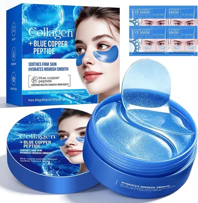 Kolagenowe płatki pod oczy z Blue Copper Peptide Serum - 20% zniżki