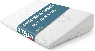 Cuscino Wedge Manami, Inclinazione Ergonomica 15°, Rimovibile e Lavabile, Cuscino per Letto Neonato, Traspirante, Made in Italy - Best Deal