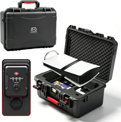 Luck&Link Hard Shell Travel Case for PS5 Pro - Waterproof, Best Deal
