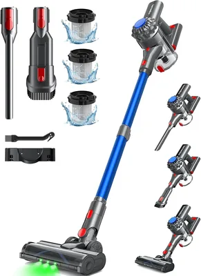 Ivormentico Cordless Vacuum Cleaner 33% Off: 50 Min Run Time, 40KPA Suction