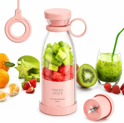 Portable Personal Blender, Mini Juicer Cup Pink - 61% Off