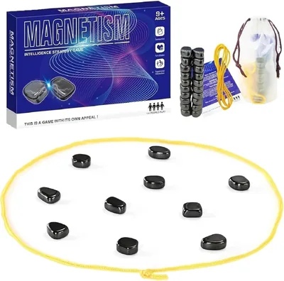 HOKYYCC Magnetisches Spiel, Tragbares Schachspiel, Magnetisches Schachbrettspiel, Campingspiele, Ideal für Familienfeste