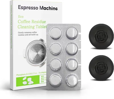 HZQZaoan Coffee Machine Cleaning Set - 54mm Backflush Discs & Tablets (Best Deal)