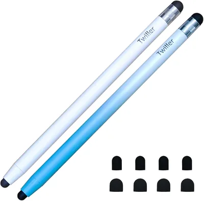 Rubber Tip Stylus Pen with 8 Replacement Tips