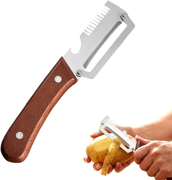 Premium-Gem sesch ler mit Holzgriff und Flaschen ffner