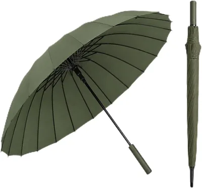 Paraguas de Golf CM-TOP Largo de 111cm, Resistente al Viento con Estructura de Fibra de Vidrio Reforzada